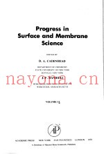 PROGRESS IN SURFACE AND MEMBRANE SCIENCE  VOLUME 12