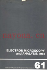 ELECTRON MICROSCOPY AND ANALYSIS  1981