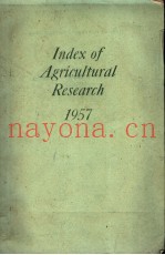 INDEX OF AGRICULTURAL RESEARCH