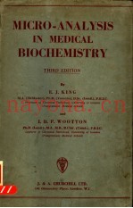 MICRO-ANALYSLS IN MEDICAL BIOCHEMISTRY THIRD EDITION