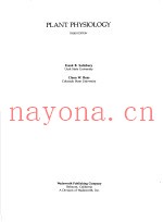 PLANT PHYSIOLOGY THIRD EDITION