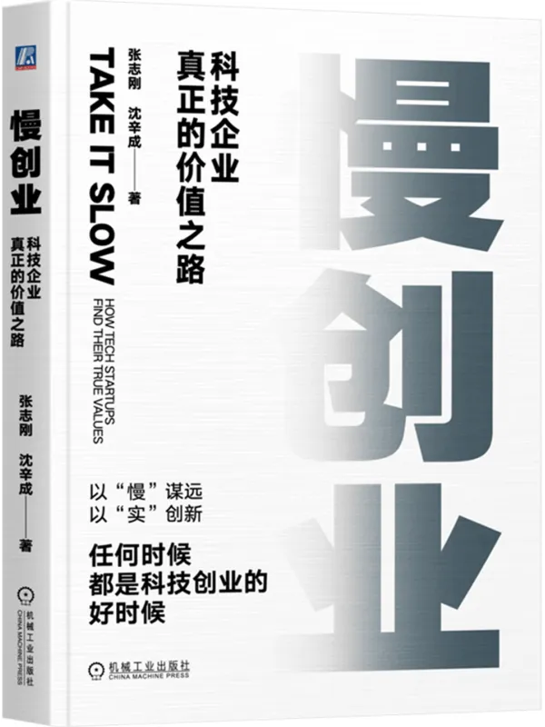 《慢创业：科技企业真正的价值之路》封面图片