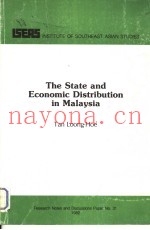 THE STATE AND ECONOMIC DISTRIBUTION IN PENINSULAR MALAYSIA