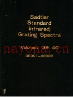 Sadtler Standard Infrared Grating Spectra Volumes 39-40