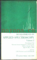 Developments in Applied Spectroscopy Vol.2 1963.