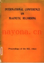 INTERNATIONAL CONFERENCE ON MAGNETIC RECORDING