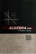 ALGEBRA ONE:A MODERN COURSE