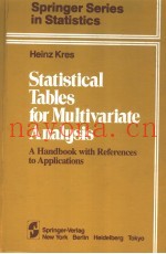 STATISTICAL TABLES FOR MULTIVARIATE ANALYSIS A HANDBOOK WITH REFERENCES TO APPLICATIONS