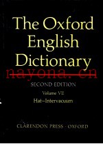 THE OXFORD ENGLISH DICTIONARY SECOND EDITION VOLUME Ⅶ