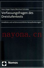 VERFASSUNGSFRAGEN DES DREISTUFENTESTS