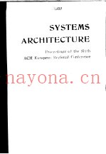 SYSTEMS ARCHITECTURE:PROCEEDINGS OF THE SIXTH ACM EUROPEAN REGIONAL CONFERENCE