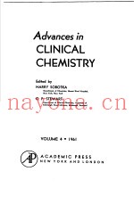 ADVANCES IN CLININCAL CHEMISTRY VOLUME 4