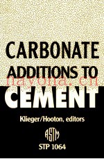 Carbonate additions to cement