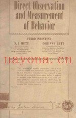 DIRECT OBSERVATION AND MEASUREMENT OF BEHAVIOR