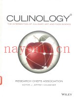 CULINOLOGY THE INTERSECTION OF CULINARY ART AND FOOD SCIENCE