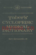 TABER'S CYCLOPEDIC MEDICAL DICTIONARY 14 EDITION