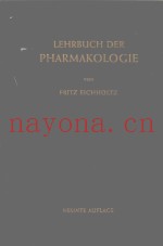 LEHRBUCH DER PHARMAKOLOGIE
