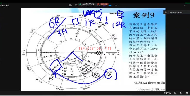 杨国正2025古典占星十二宫六亲班13集视频+课件