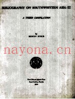 Bibliography on Southwestern Asia:III A Third Compilation