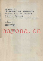 ADVANCES IN PHARMACOLOGY AND THERAPEUTICS VOLUME 1 RECEPTORS