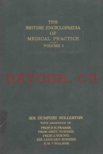 THE BRITISH ENCYCLOPAEDIA OF MEDICAL PRACTICE VOLUME 1