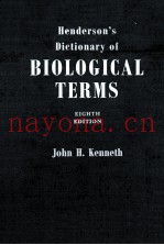 A DICTIONARY OF BIOLOGICAL TERMS