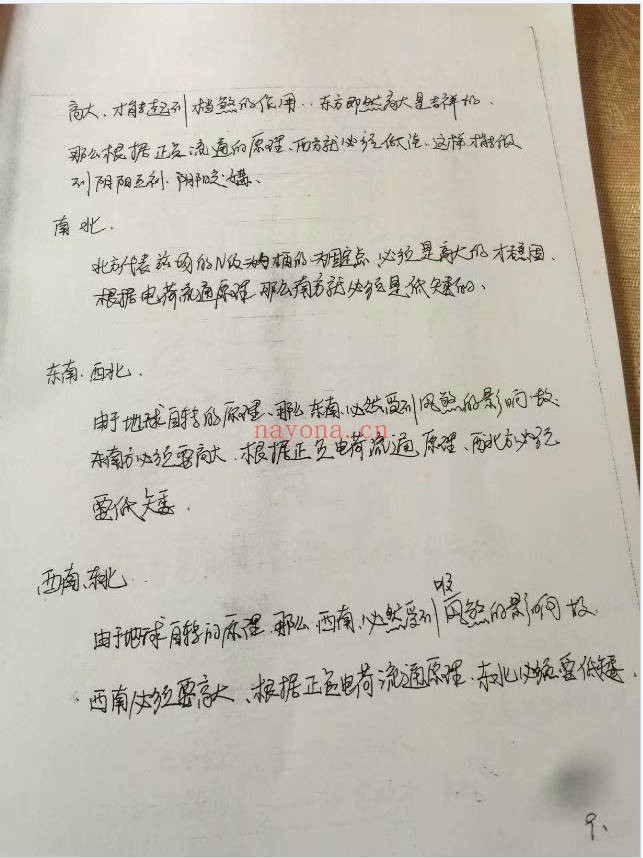 天道玄通风水内部授课笔记46页PDF 风水教程