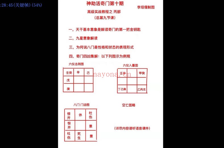 李垣儒民间神助活奇门12集视频 奇门教程