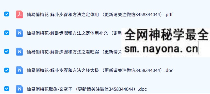 玄空子六爻秘技 41套文档