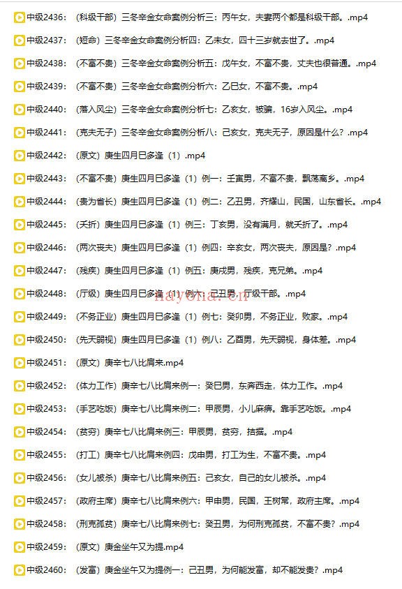 吕老师八字实战中级第七章367集视频 八字教程