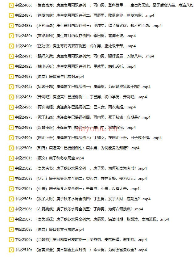 吕老师八字实战中级第七章367集视频 八字教程