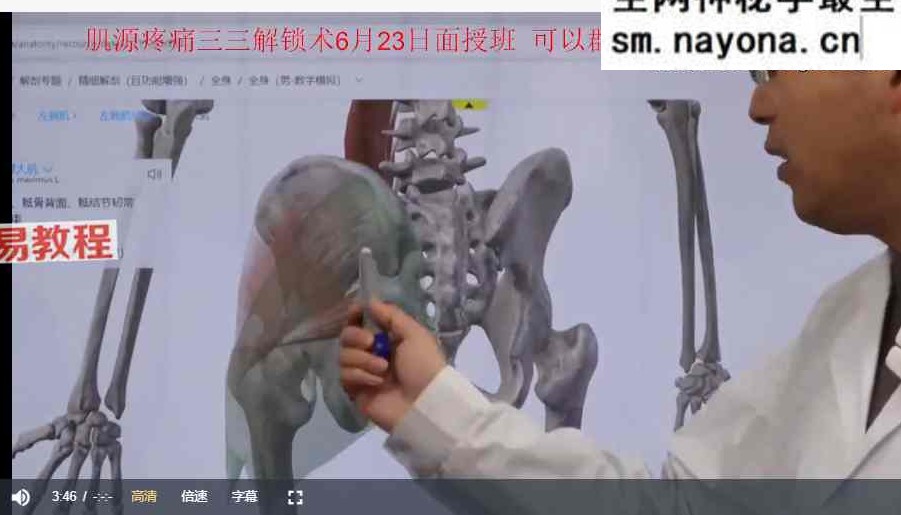 李树桉肌源疼痛三三解锁术 视频46集