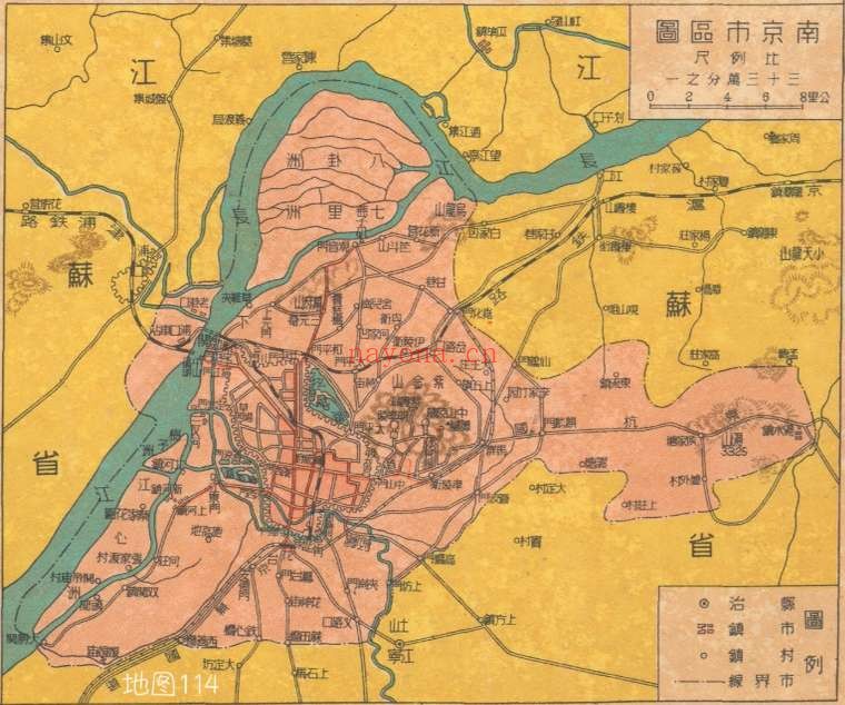 1949年南京市街道详图