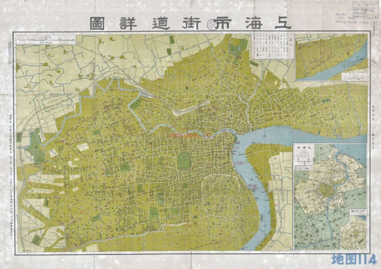1948年上海市街道详图