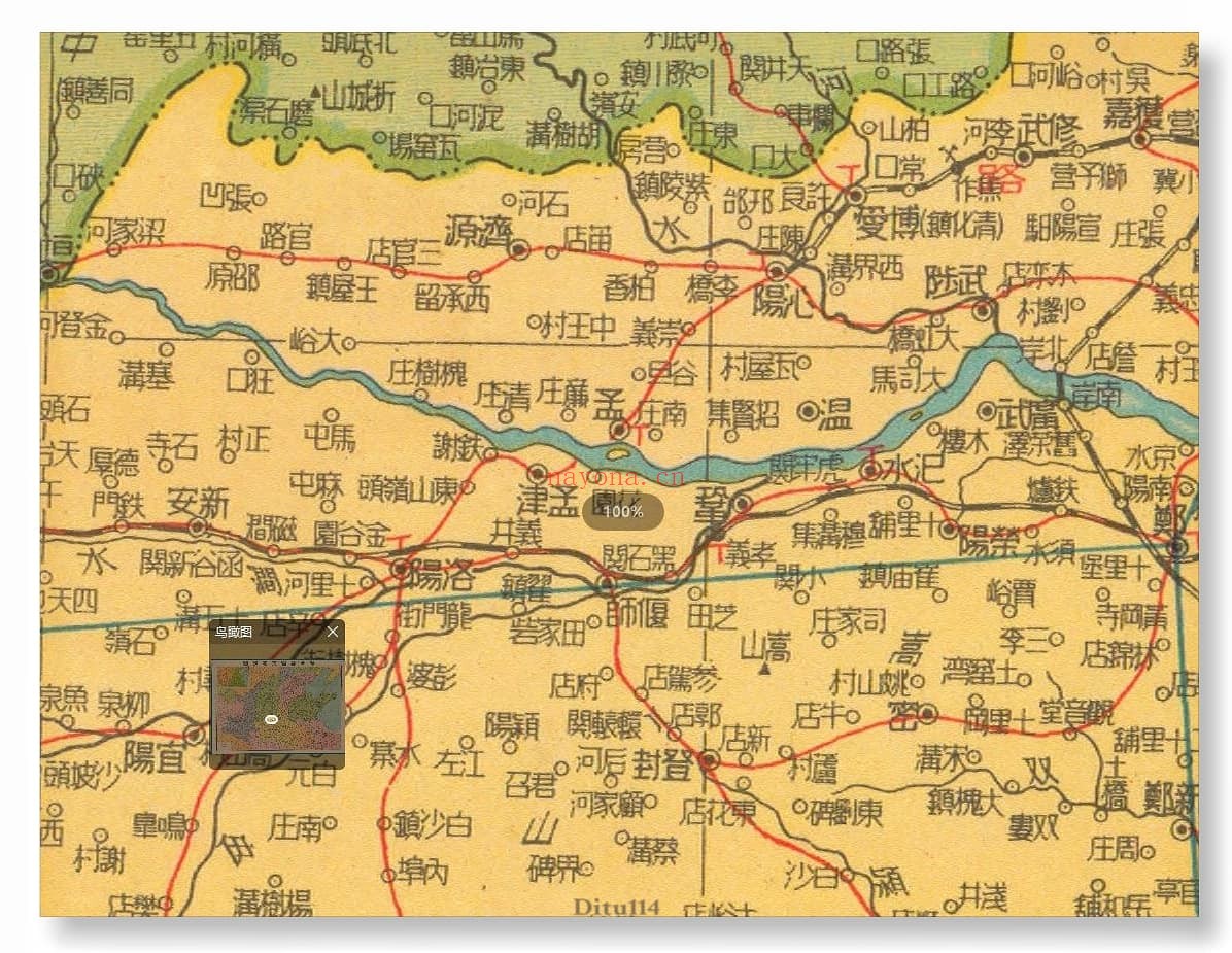 1947年华北各省交通详图