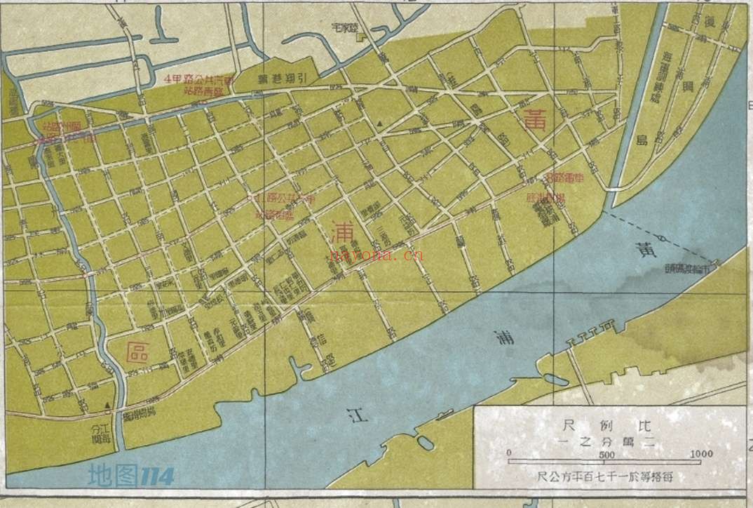 1948年上海市街道详图