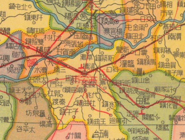 1947年陕西分县详图