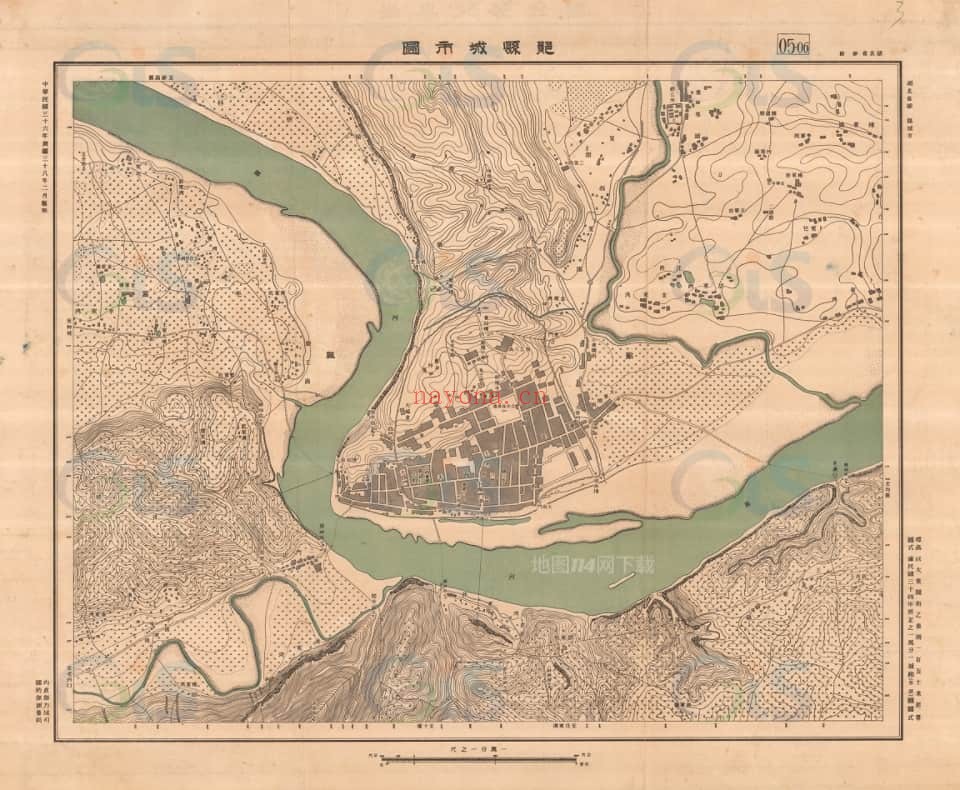 1947年湖北省城市图44幅