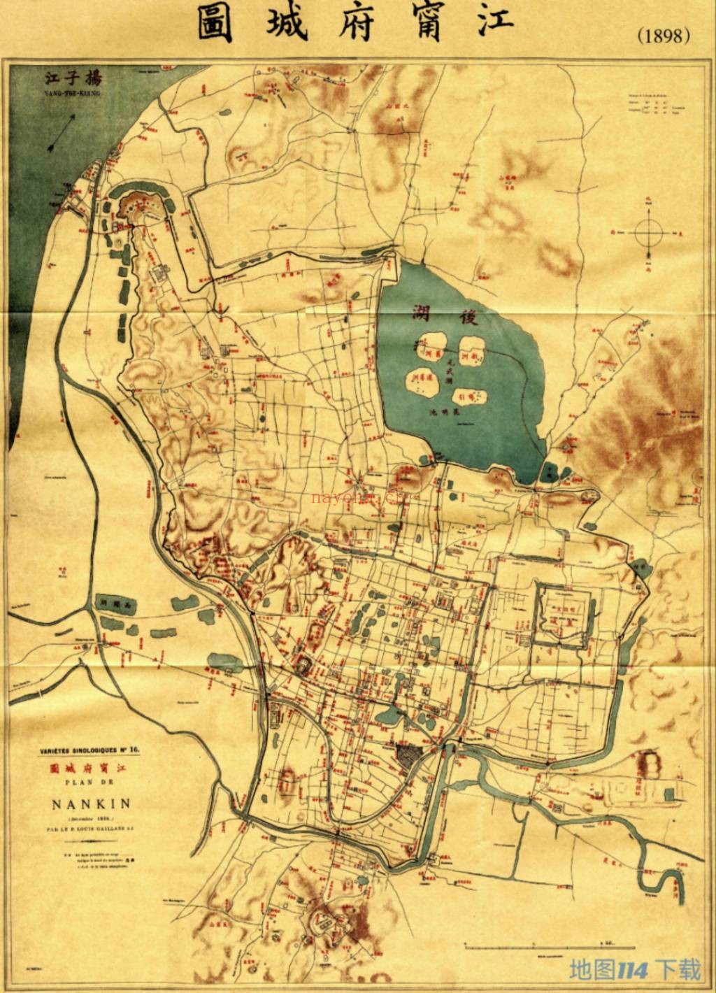 1898年江苏江宁府地图