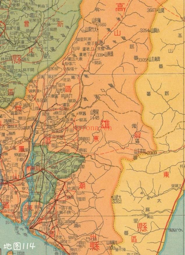 1948年台湾省分县详图