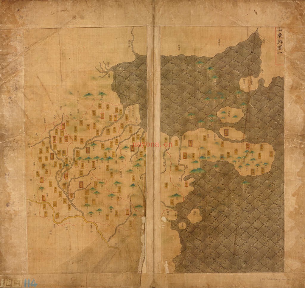 1547年大明舆地图山东