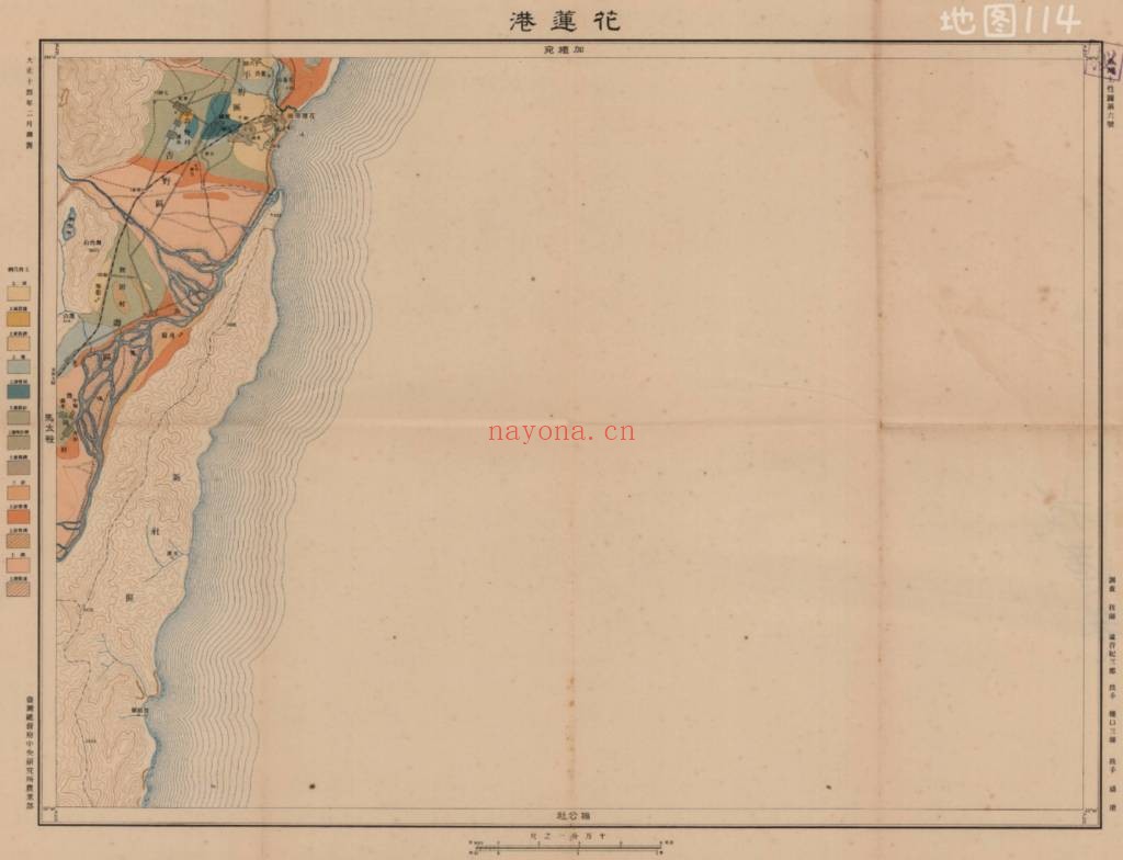 1925年花莲港地图