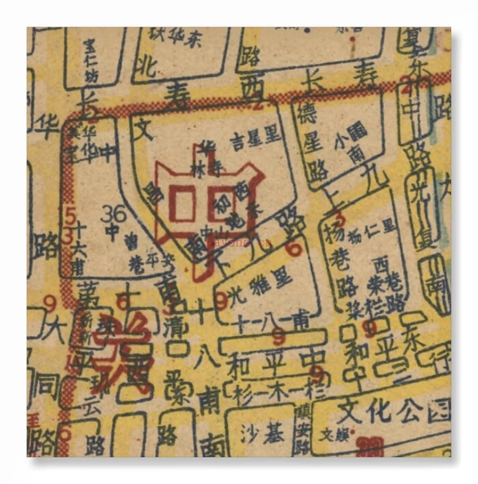 60年代广州交通图·广东省图