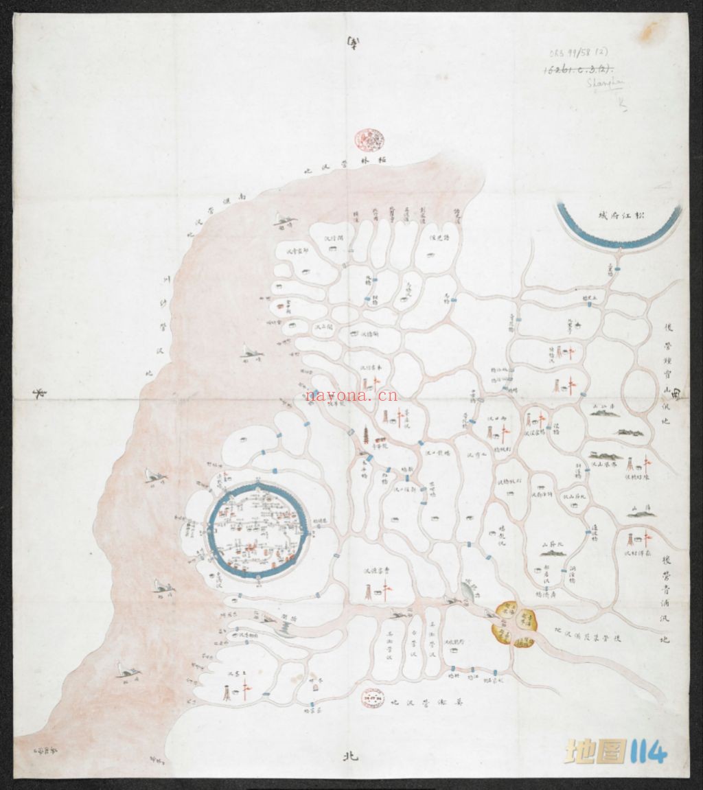 1870年上海县水道营汛图