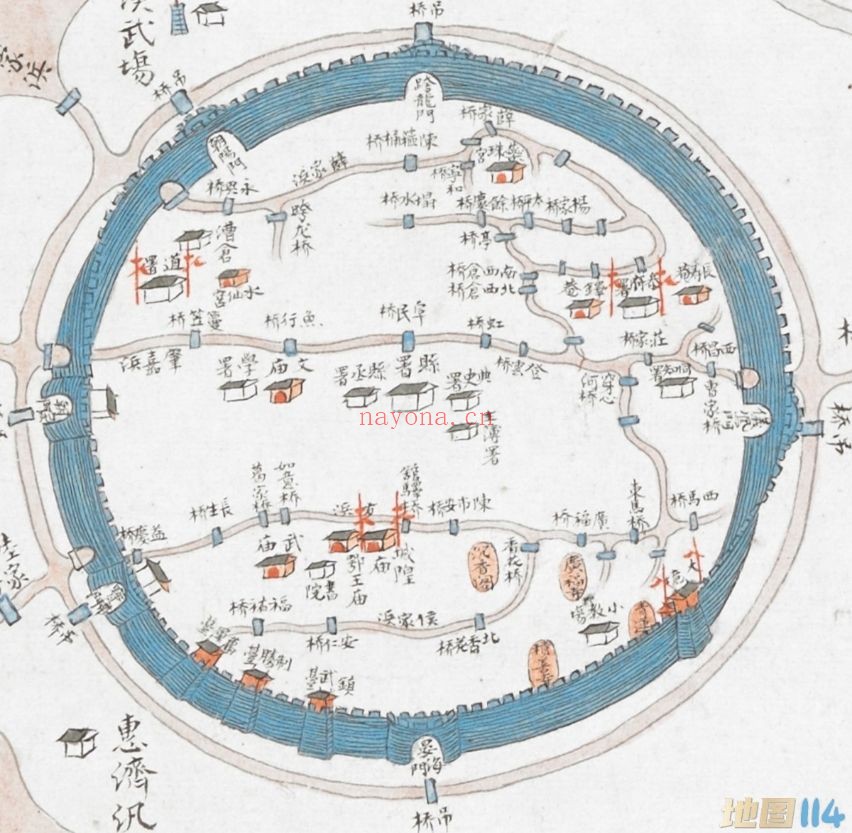 1870年上海县水道营汛图