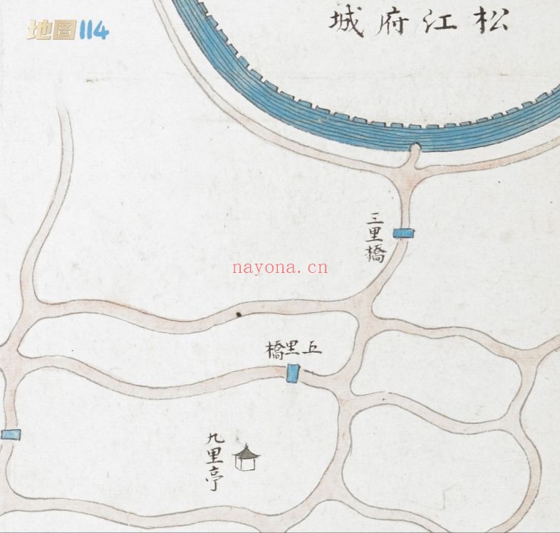 1870年上海县水道营汛图