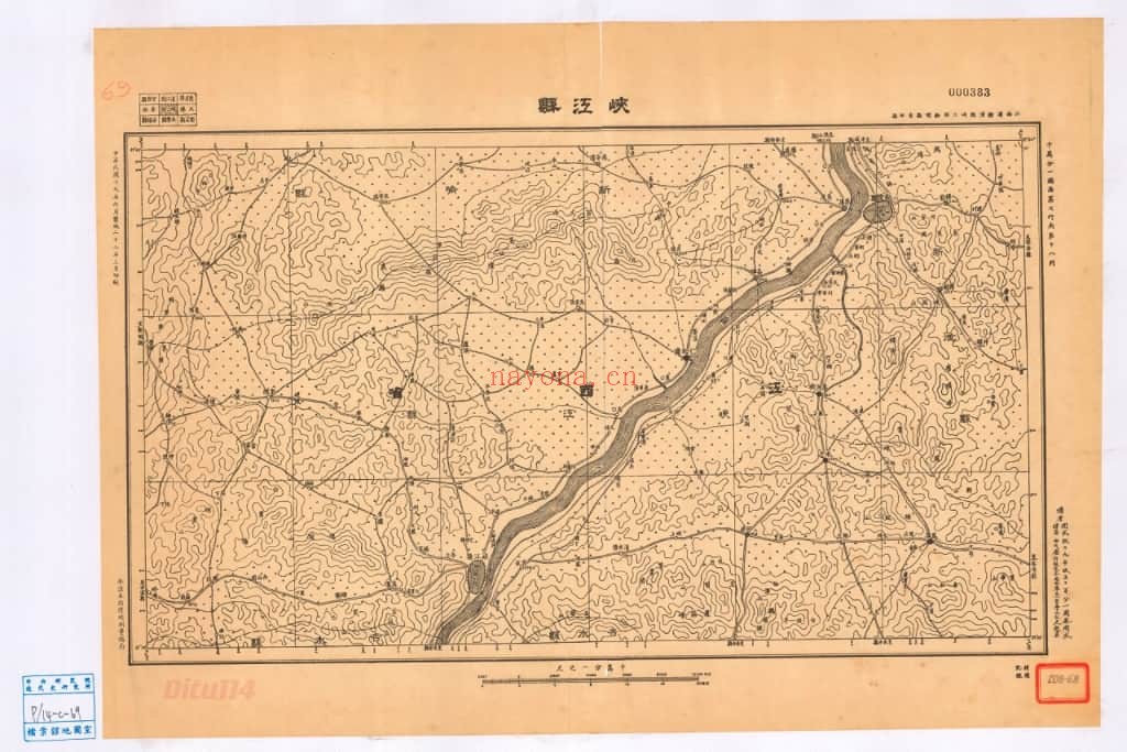 1932年江西省十万分一地形图(161P)