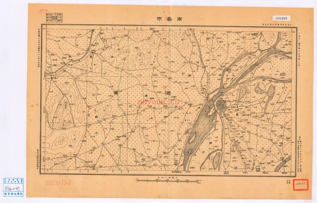 1932年江西省十万分一地形图(161P)