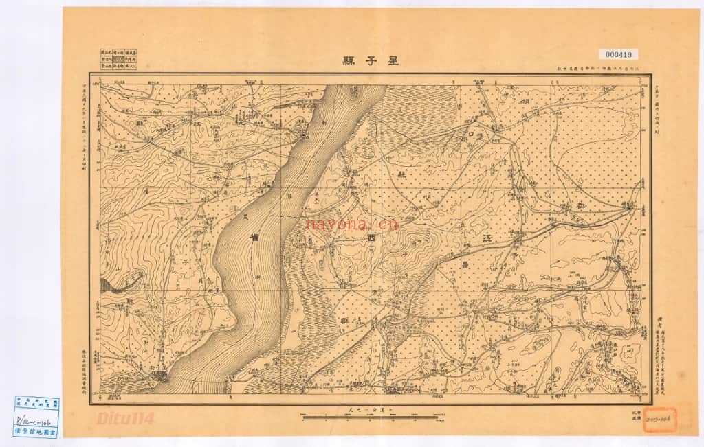 1932年江西省十万分一地形图(161P)