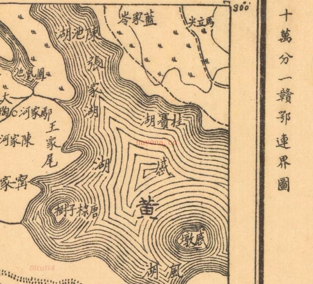 1932年江西省十万分一地形图(161P)